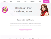 Tablet Screenshot of liztheresa.com